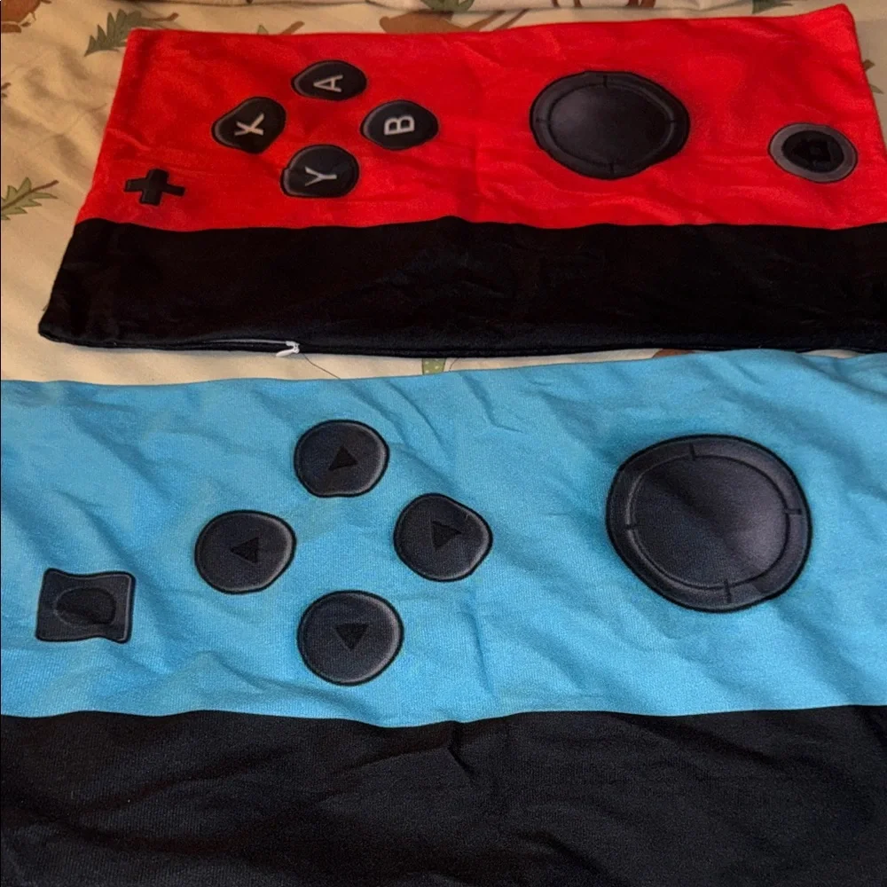 2 Gaming Console Controller Pillow Set Nintendo switch bedding